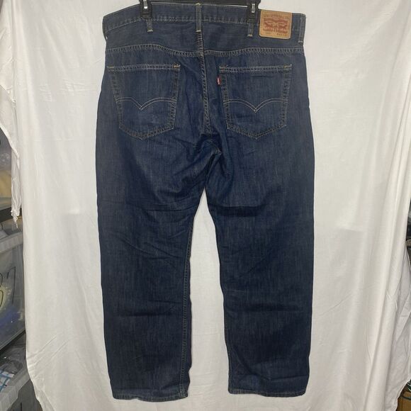 LEVI STRAUSS Jeans 569 Loose Fit Straight Leg 100% Cotton Denim Mens 40x32 Blue - Picture 2 of 10